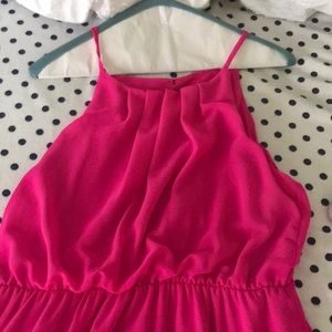 Hot pink dress